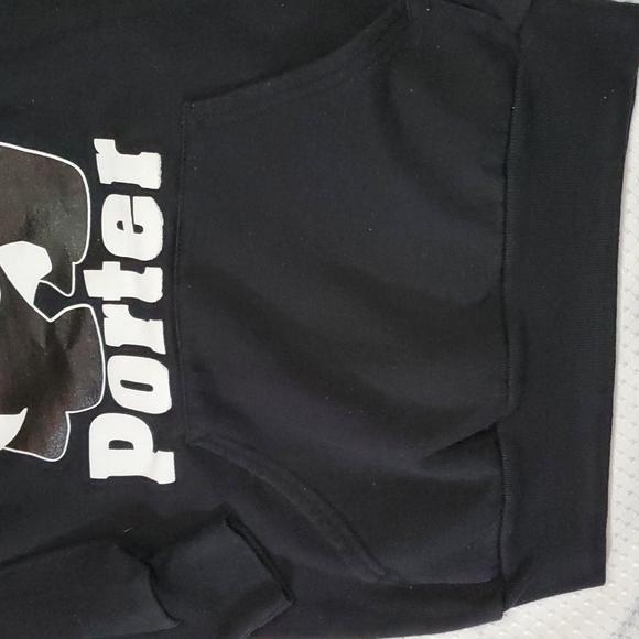 HANES ComfortBlend EcoSmart Youth Black Hoodie -Panda-Syracuse-Porter-EUC-Sz L - Picture 2 of 10